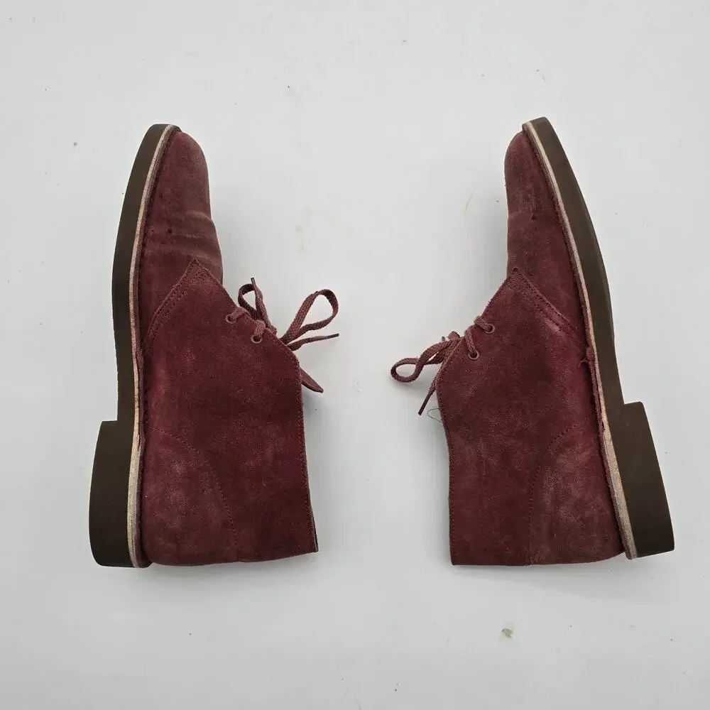 ankle boots clarks boots mens red